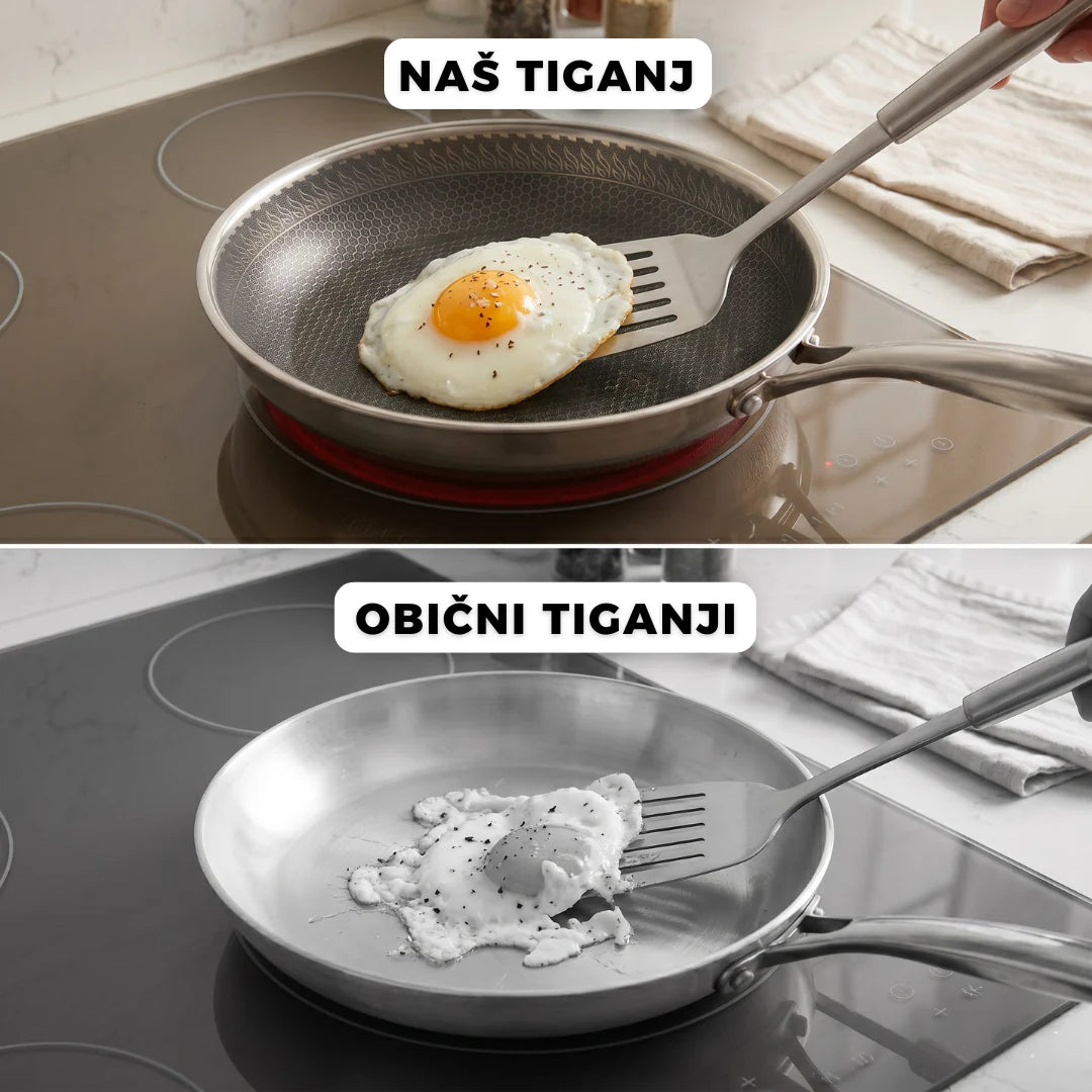 Inox tiganj sa neljepljivom površinom