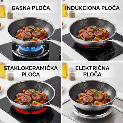 Inox tiganj sa neljepljivom površinom