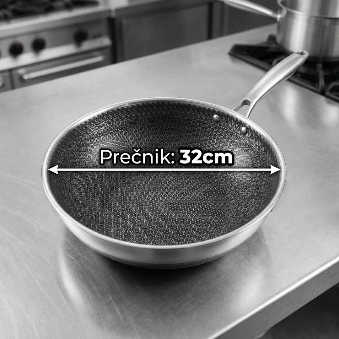 Inox tiganj sa neljepljivom površinom